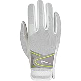 Nike GG0474 107 Women's Summerlite Golf Glove, Small, White/Cool Grey/Volt