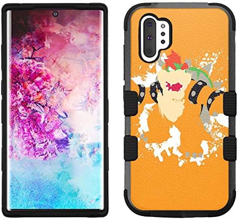 Galaxy Note 10 Plus Case, Hard+Rubber Dual Layer Hybrid Heavy-Duty Rugged Impact Cover Case for Samsung Galaxy Note 10 Plus (6.8") - Super Mario #OP