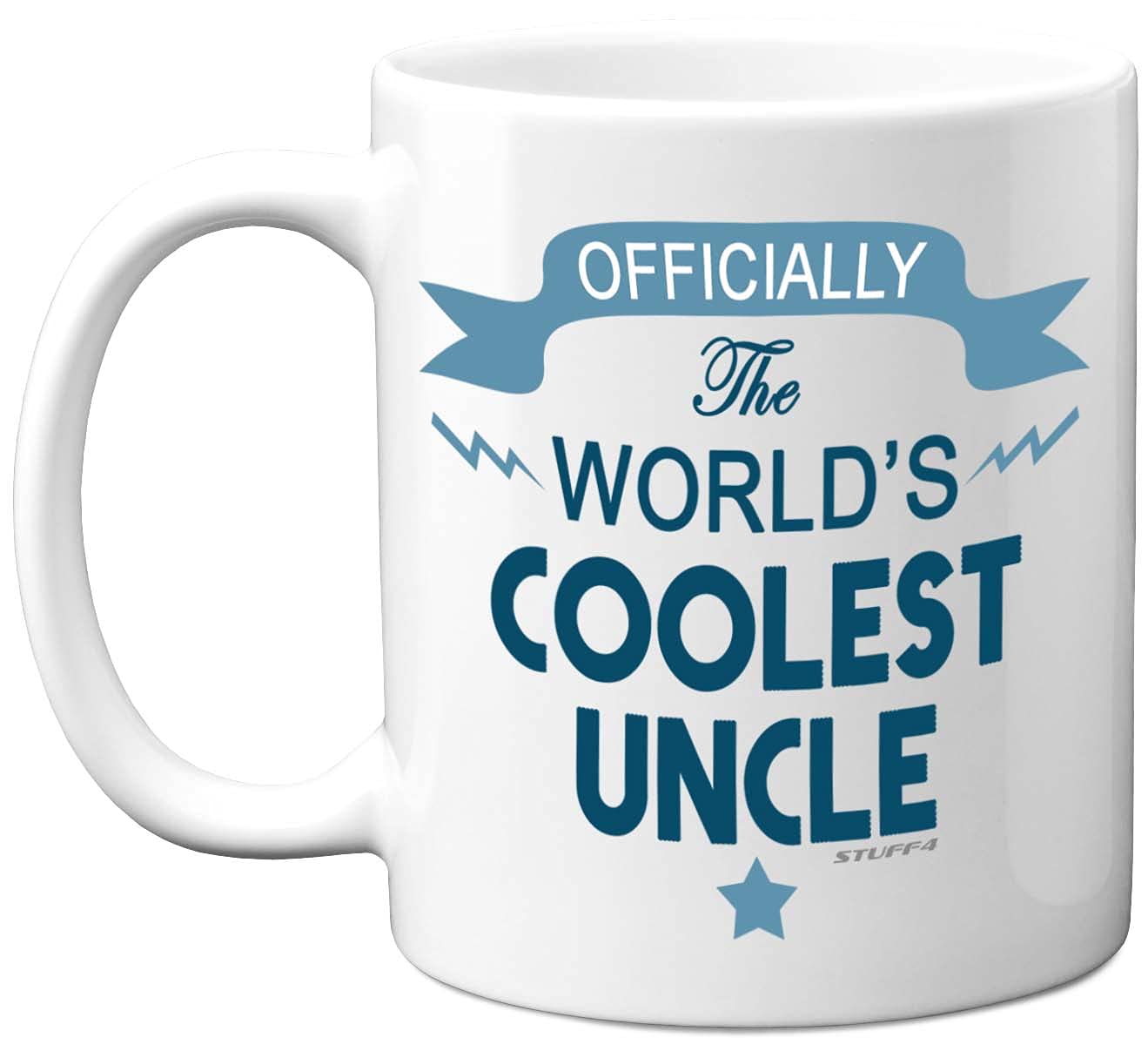Stuff4 The World's Coolest Uncle Mug, Uncle Gifts - 11oz Ceramic Dishwasher Safe Mugs - Best Gifts for Birthday, Christmas, Fathers Day, Birthday from Niece or Nephew Made in UK