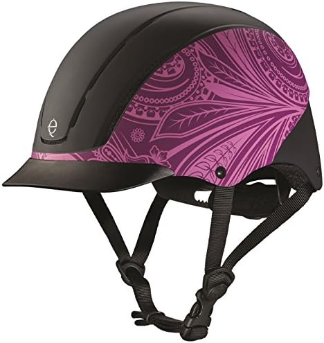 TROXEL SPIRIT Purple Boho Equestrian Riding Adjustable Helmet