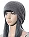 JollyChic Women's Loose Brief Cotton Knit Dome Hat Grey