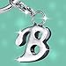 Stylish Letter B Simple Alphabet Key Ring Creative Packaging Design Box Z-322