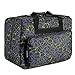 Sewing Machine Carrying Case Tote Bag，Padded Storage Cover Carrying Case with Pockets and Handles ，Canvas (Black)