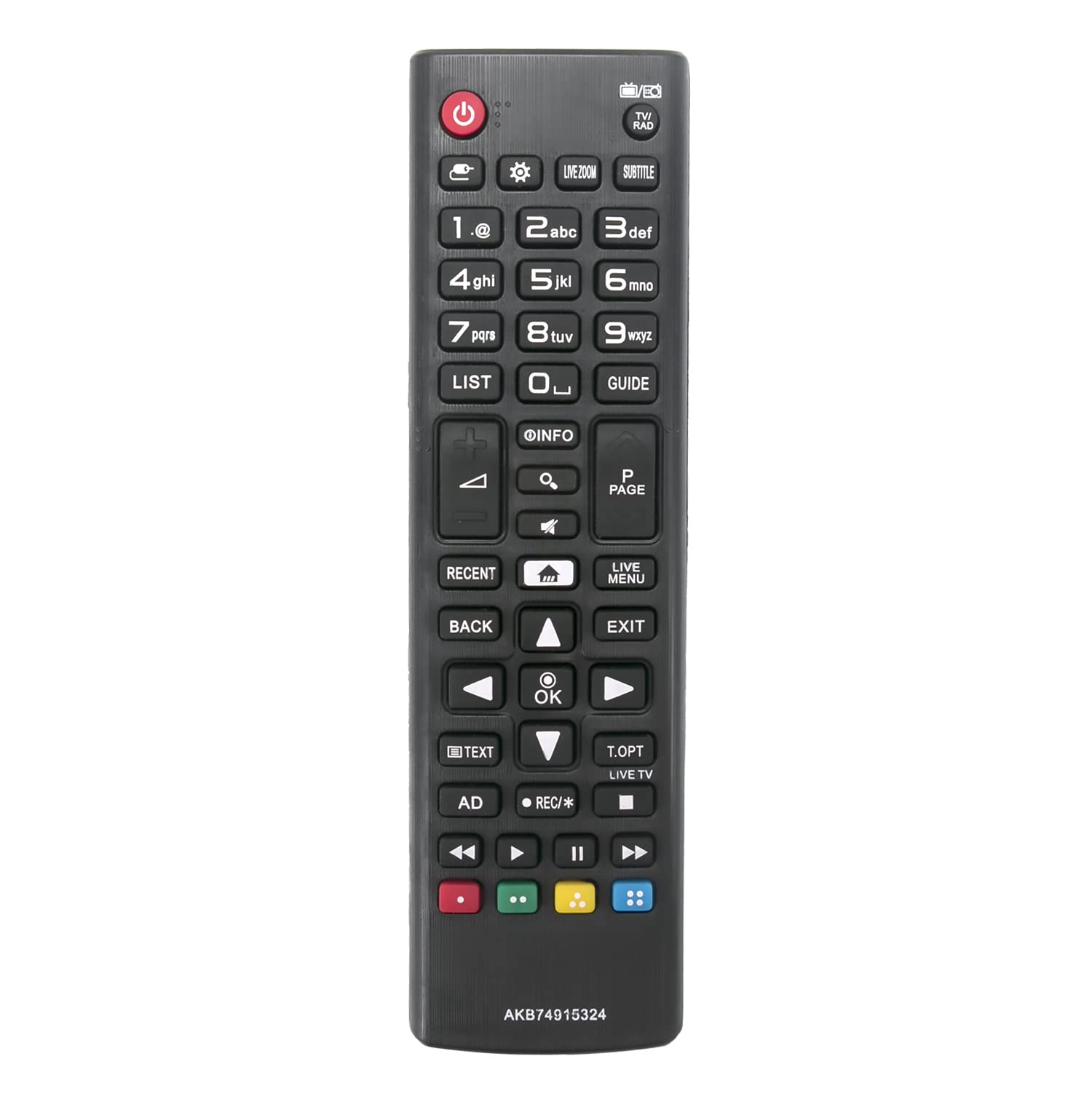AULCMEET AKB74915324 Replacement Remote Control Compatible with LG 4K OLED Smart TV 49UH6109 55UH6159 60UH625 43UH603 43UH610 49UH6107 60UH6257 60UH650 60UH6507 43LH604 43LH6047