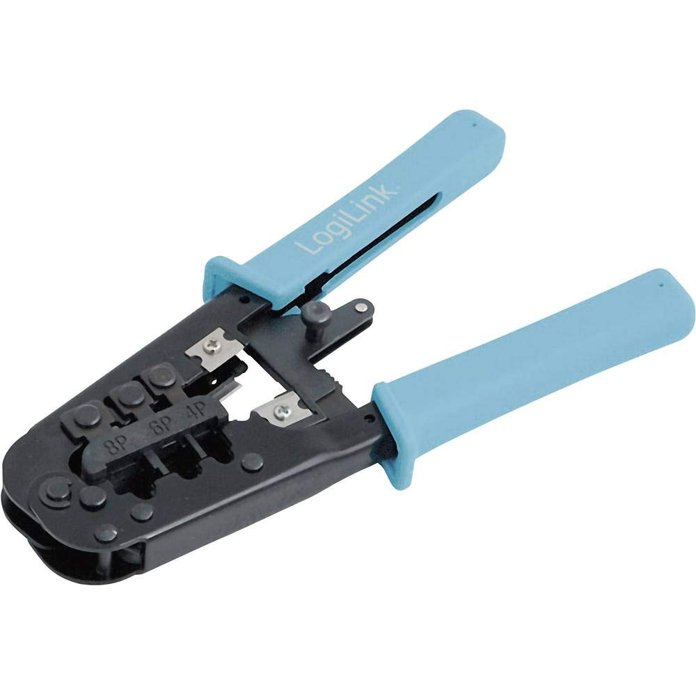 LogiLink Professional WZ0019 Crimping Tool (8P8C-RJ45) with Cable Cutter and Stripper