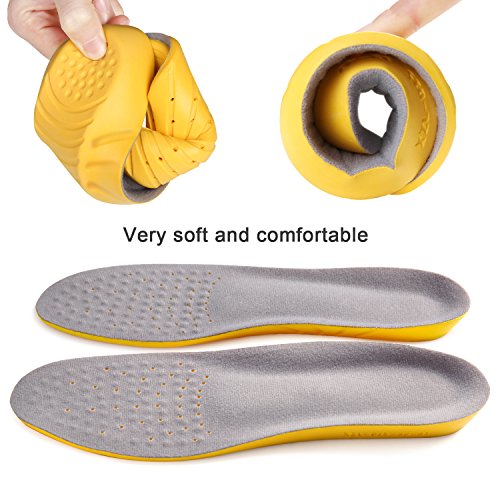 Shoe Insoles Memory Foam Insoles Breathable Shock Absorbent Orthotic Insoles Best Insoles for Women (US Women: 5.5-6.5) - Thumbnail 3