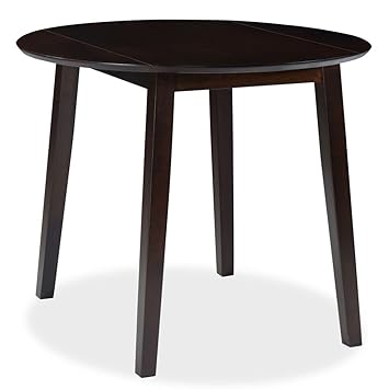 Vidaxl Drop Leaf Dining Table Round Mdf White Space Saving Kitchen Furniture Dining Tables