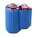 Can with Cigarette and Lighter Holder Slim Can Sleeves Neoprene Beverage Coolers (Blue)