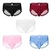 YiZYiF Sissy Pouch Panties Men's Lace Transparent Bikini Open Butt Bikini Thongs