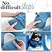 3in1 - Travel Neck Pillow with an Excellent 3D Sleep MASK, 1 Pair of HIGH- Fidelity EARPLUGS and a Compact Carry Bag – All The Best Things to Relax Your Mind Wherever You are – MyTravelUp (Blue)