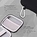 Mini Earbuds Case ASMOTIM Hard Headphone Case Black Earphones Carrying Case Portable Travel Earbud Holder for Headset Charger Cable USB Keys with Durable Exterior,Soft Cloth Inner [2-Pack]
