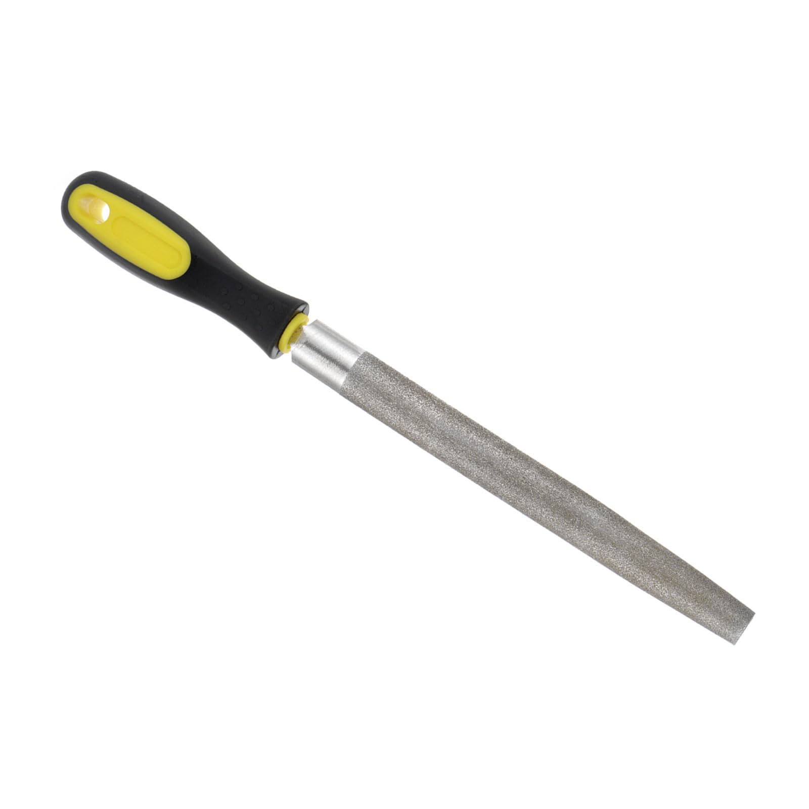 CoCud Diamond Coated Half Round File, 8 Inch 80 Grits, Diamond Hand Rasp with Non-Slip Handle - (Applications: for Grinding on Glass Stone Marble Rock Bone)