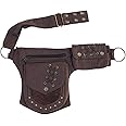 XUELILEU Women Waist Bag Fanny Bag Renaissance Faire Festival Chest Pack with Adjustable Belt Fashion Hip Bum Bag for Running Hiking 00/Brown