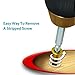 Damaged Screw Remover Set, Vastar Screw Remover and Extractor Set - Set of 4 Damaged Screw Remover