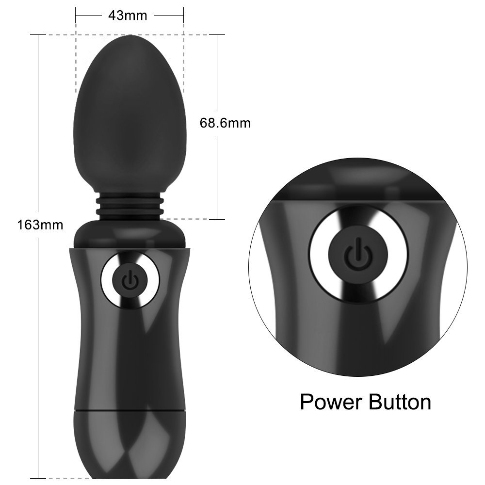 AV Vibratoren Massagestab für Sie Klitoris und G-punkt Massagegerät, Paarvibrator Klitorisstimulation, Realistischer Mini AV-Vibrator Stick für Paar, Frauen, Silikon Bullet Vibro