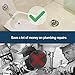 PGFUNNY Plastic Drain Hair Catcher, Anti-Mold Shower Drain Protect Bathtub Drain Cover Match Drain Sizes from 1.35” to 1.75”