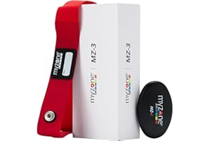 MYZONE MZ-3 Physical Activity Chest Strap Heart Rate Monitor - Fitness & Activity Tracker