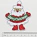 Chenkou Craft 16pcs Random Merry Christmas Sew-on & Iron-on Patch Santa Tree Snowman Beer Jingle Bell Claus Embroidered Patches (Christmas Patch)