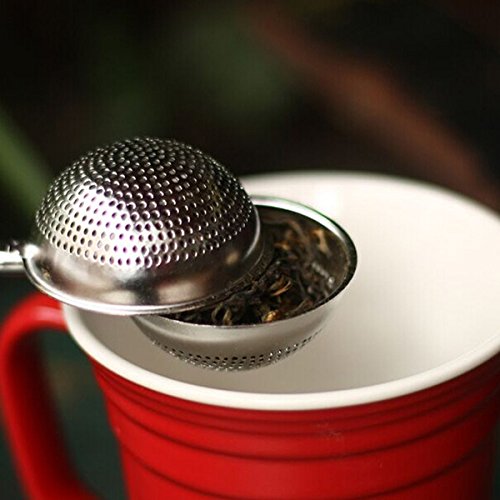 Stainless Steel Mesh Ball Spice Herbal Loose Leaf Infuser Tea Strainer Filter by DOM