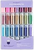 KittyKraft 28 Piece Extra Fine Glitter Set- Holographic, Metallic, and Iridescent Colors for Crafts and Slime