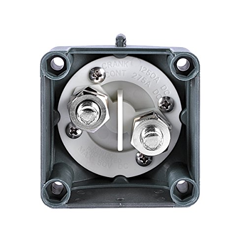 AutoEC On/off Battery Disconnect Isolator Master Switch for Marine Boat Car Vehicles 275/1250 Amps