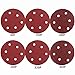 Fadetech 60 Pieces 8 Holes 5 Inch Sanding Discs Hook and Loop 60/100/180/240/320/400 Grit Sandpaper Assortment for Random Orbital Sander