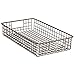 mDesign All Purpose Basket - the Flexible Storage Basket - Silver Wire Basket with Handles - Universally Applicable - Stable Grid Box