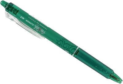 Pilot Frixion Clicker Green 0.7 mm Retractable Erasable Pen