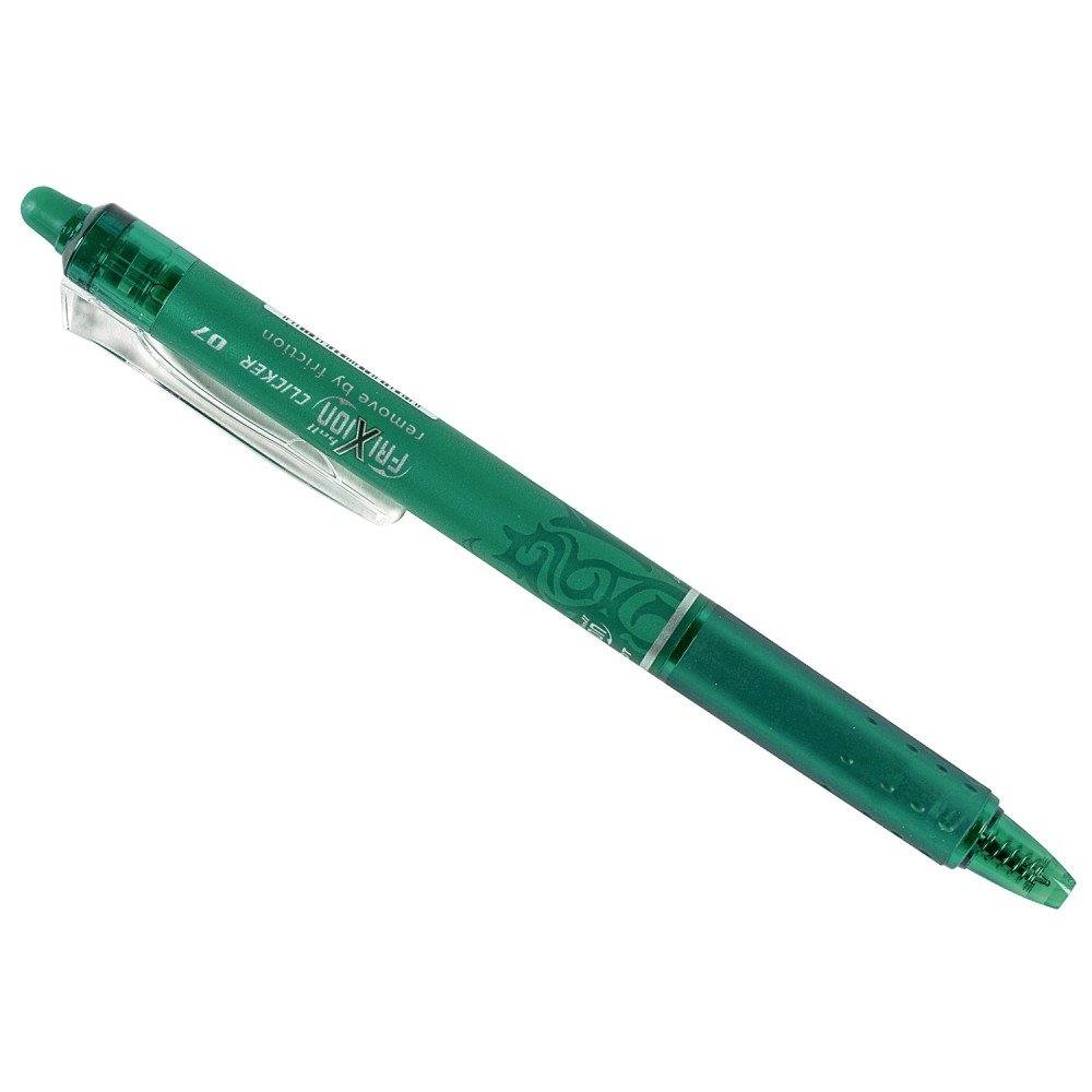 Pilot Frixion Clicker Retractable Erasable Rollerball 0.7 mm Tip - Green, Single Pen — image 1