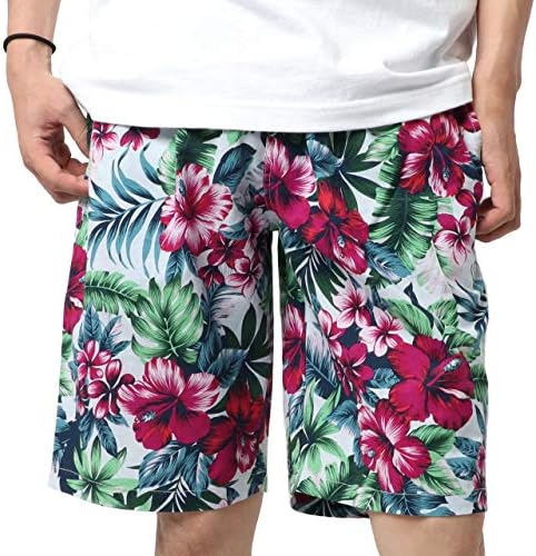 ルーシャット ハーフパンツ メンズ アロハ 花柄 ボタニカル プリント イージーパンツ