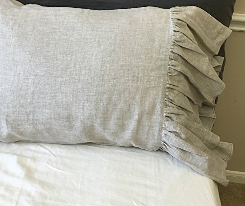 Amazon Com A Pair Of Natural Linen Pillow Covers With Long