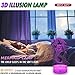 sunduck 3D Toys Night Light - 2 Patterns and 16 Color Change Decoration Lamp with Remote Control, Birthday Festival Gifts for Kids, Boys, Girls