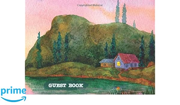 Guest Book Rustic Cabin Lake Guest Book Visitor Welcome For