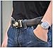 ITIEZY Men's Belt, Ratchet Sliding Belt Leather Dress Belt with Automatic Buckle in Gift Box