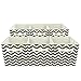 Sorbus Foldable Storage Cube Basket Bin, 6 Pack,Chevron Pattern (Beige)