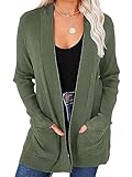 MEROKEETY Women's 2023 Fall Long Sleeve Open Front