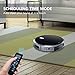 Robot Vacuum Cleaner, Oregon Scientific Strong Suction Robot Cleaner with Drop-Sensing System and Self-Charging Function for Carpet and Hard Floor (1400Pa)