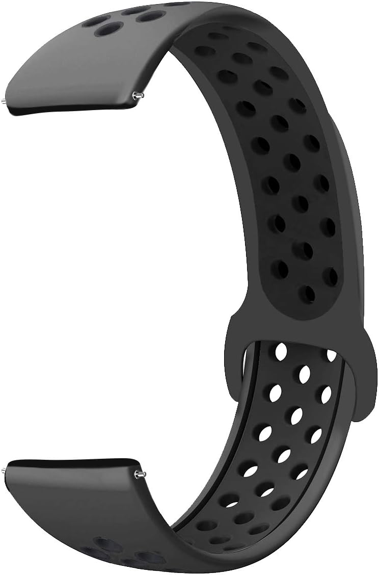 Sycreek Silicone 20mm Quick Release Universal Watch Band, Replacement Strap for Smart Watch with 20mm Lug, Such as Samsung Galaxy Watch 42mm Galaxy Watch Active 40mm Samsung Gear S2 Classic Sport