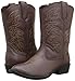 Deer Stags Girls Ranch Western Boot, Dark Brown, 2 Little Kid