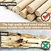 StorageWorks 20-Pack Solid Wood Coat Hangers, Wooden Clothes Hangers, Natural Finish