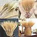 Golden Dried Wheat Sheaves 100 Stems Bundle Premium Autumn Arrangements Full Wholesale DIY Home Table Wedding Xmas Halloween Decoration