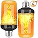 LED Flame Light Bulbs, 4 Modes LED Flame Effect Light Bulbs for Christmas Decorations Outdoor, 2Pcs E26 Base Flicker Fire Flame Bulbs, Led Christmas Lights for Lantern, Porch, Torches,(Black)