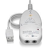 Behringer Guitar Link UCG102 Ultimate Guitar-to-USB Audio Interface,White