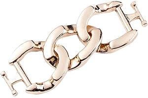 Qsvbeeqj Decorative Metal Shoe Clip Zinc Alloys Loafer Chain Accessories for Shoes Upgrades Easy Installation Fashionable Sho