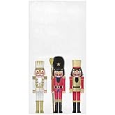 QUGRL Vintage Nutcracker Princes Kitchen Hand Towels Merry Christmas Dish Cloth Fingertip Towel Decorative Soft Quality Premium Washcloth Guest Towel for Bathroom Spa Gym Sport 16x30 in