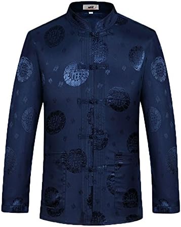 Tang Suit Man Traditional Chinese Clothing Suits Hanfu Spring festival gifts Uniform Cotton Long Sleeve