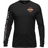 Harley-Davidson Military, Custom Ramstein Air Base, Bar &amp; Shield, Men&rsquo;s Long Sleeve T-Shirt