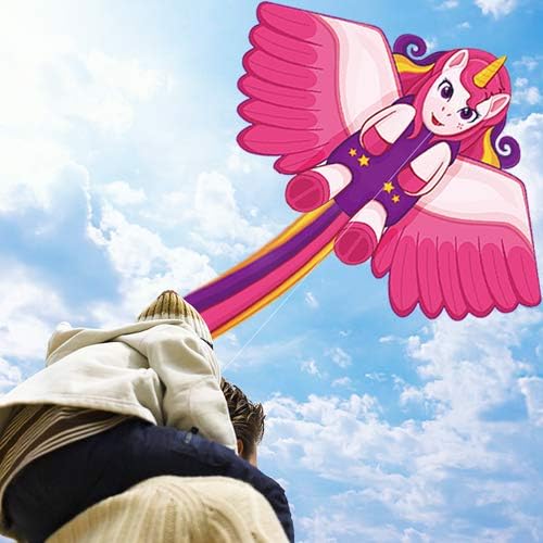 Kites,Unicorn Kite for Kids Easy to Fly & Carry & Assembly