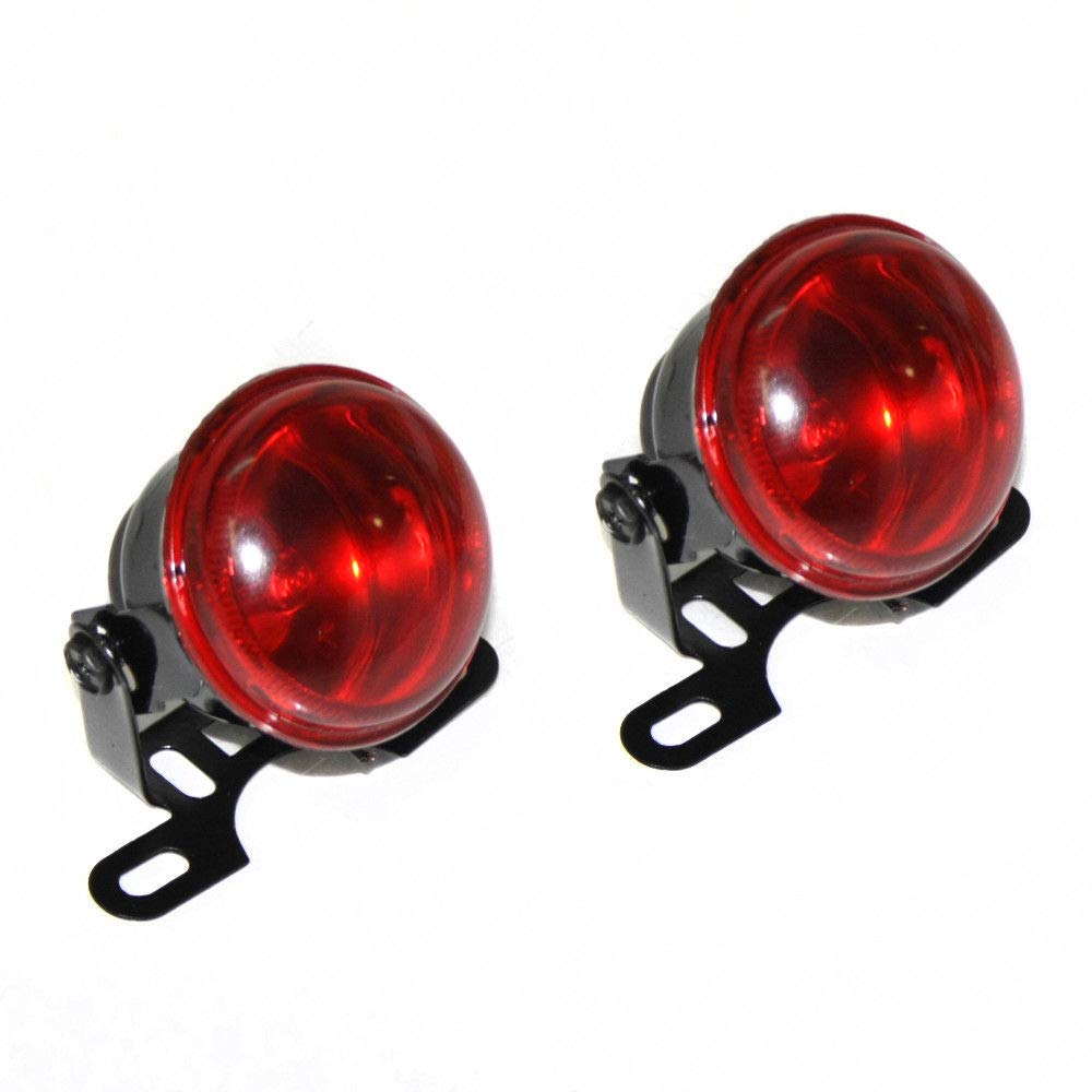 Red 60mm Fog Spot Lights Car 12v Universal