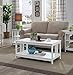 Convenience Concepts Mission Coffee Table, White